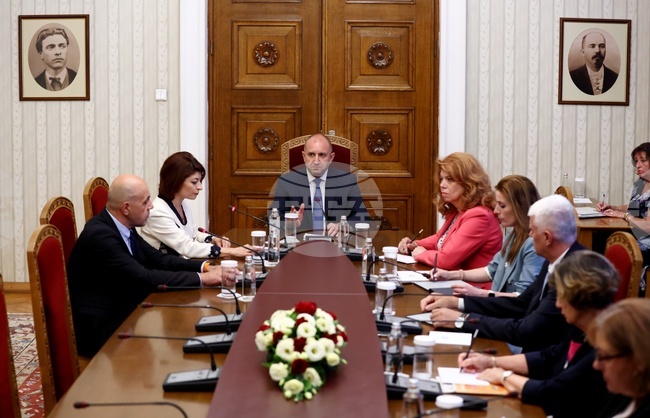 Румен Радев - ГЕРБ-СДС - консултации