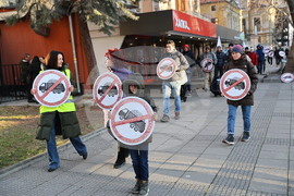 Пловдив - протест срещу изграждането на кариера в землището на село Горнослав