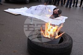 КНСБ - протест на работещите в  градския транспорт