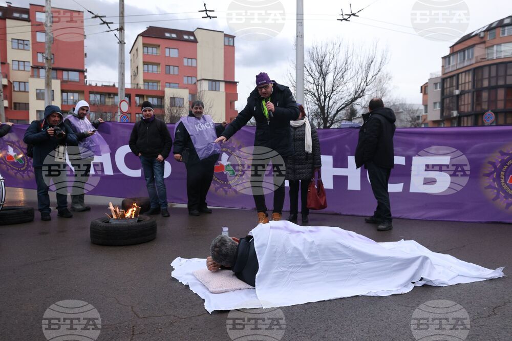 КНСБ - протест на работещите в  градския транспорт
