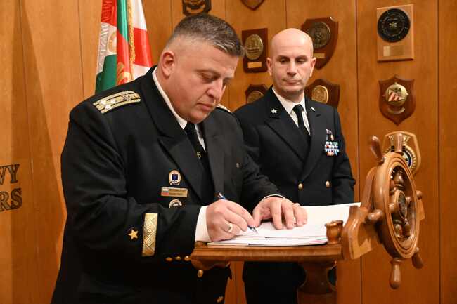 В периода 16-18 януари 2024 г. в Щаба на Военноморските сили се проведоха третите поред щабни разговори между ВМС на Република България и Република Италия