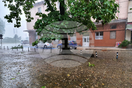 Видин - буря - силен дъжд и градушка