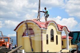 Село Бараково - параклис - монтиране