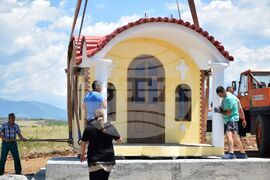 Село Бараково - параклис - монтиране