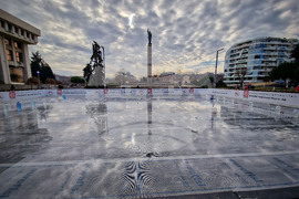 Бургас - ледена пързалка - процес на изграждане