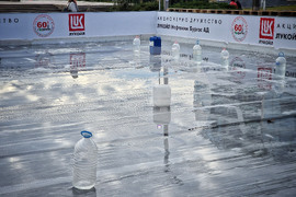 Бургас - ледена пързалка - процес на изграждане