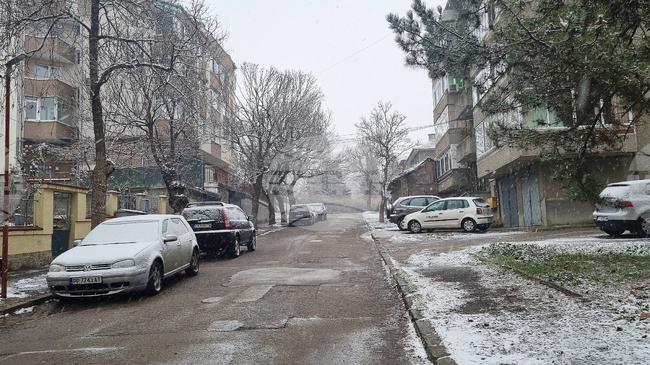 Търговище - снеговалеж - обстановка