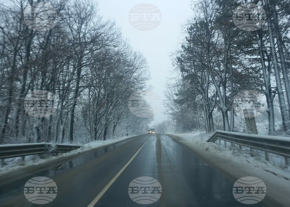 Няма въведени ограничения по пътищата във Великотърновска област заради снеговалежа