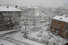 Русе - зимна обстановка