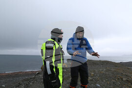 Group of Scientists from 32nd Antarctic Expedition Work on Projects at Ereby Point