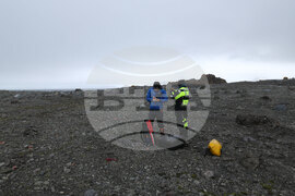Group of Scientists from 32nd Antarctic Expedition Work on Projects at Ereby Point