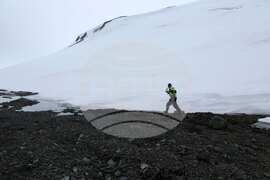 Group of Scientists from 32nd Antarctic Expedition Work on Projects at Ereby Point