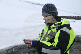 Group of Scientists from 32nd Antarctic Expedition Work on Projects at Ereby Point
