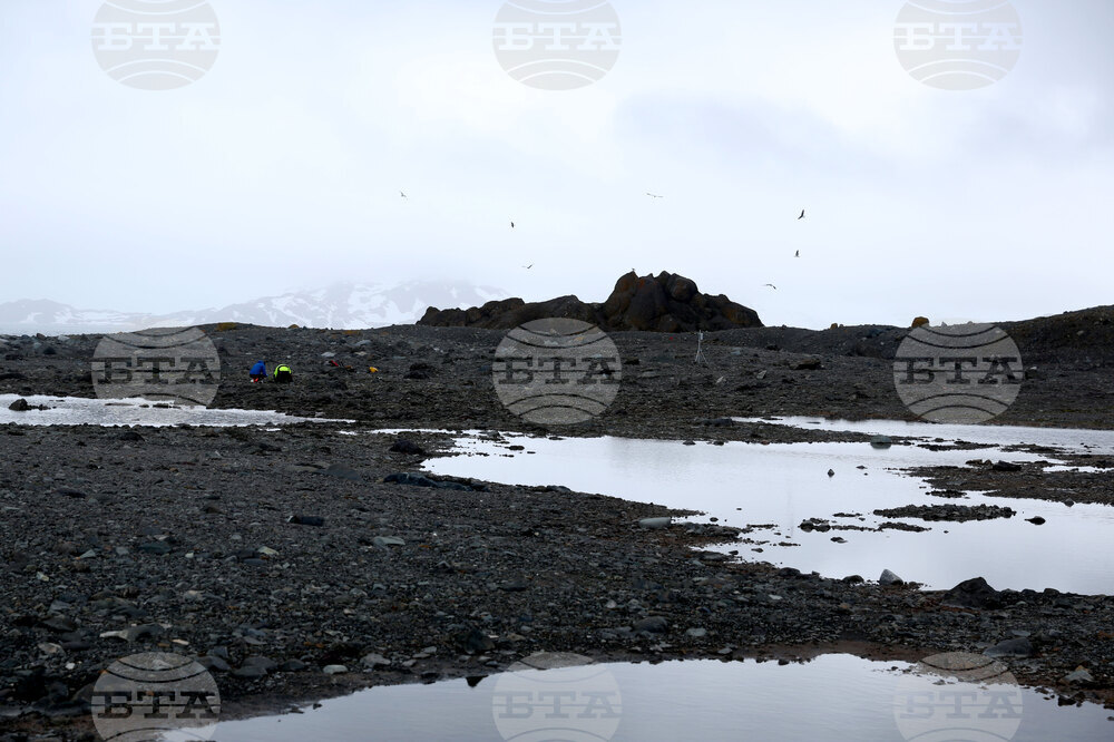 Group of Scientists from 32nd Antarctic Expedition Work on Projects at Ereby Point