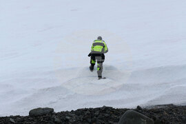 Group of Scientists from 32nd Antarctic Expedition Work on Projects at Ereby Point
