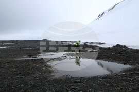 Group of Scientists from 32nd Antarctic Expedition Work on Projects at Ereby Point