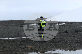 Group of Scientists from 32nd Antarctic Expedition Work on Projects at Ereby Point