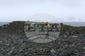 Group of Scientists from 32nd Antarctic Expedition Work on Projects at Ereby Point