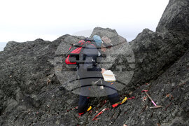 Group of Scientists from 32nd Antarctic Expedition Work on Projects at Ereby Point
