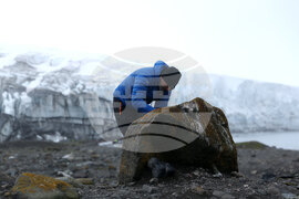 Group of Scientists from 32nd Antarctic Expedition Work on Projects at Ereby Point