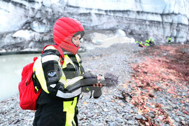Group of Scientists from 32nd Antarctic Expedition Work on Projects at Ereby Point