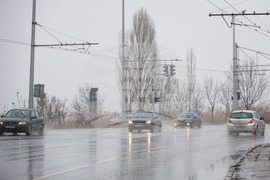 Бургас - зима - пътна обстановка