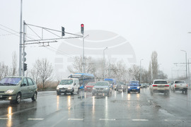 Бургас - зима - пътна обстановка