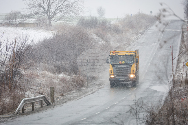 Бургас - зима - пътна обстановка