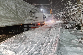 Петрич - зима - обстановка