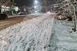 Петрич - зима - обстановка