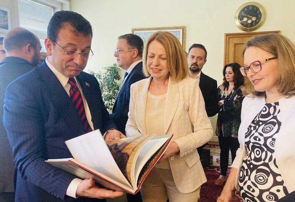 Кметът на София Йорданка Фандъкова се срещна с кмета на Истанбул Екрем Имамоглу