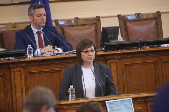 Нинова към депутатите: Намерете разумното решение да не оставяме икономиката без подкрепа