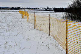 Село Лудогорци - снегозащитни съоръжения