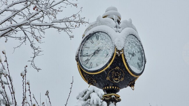 First Snow Falls in Romania