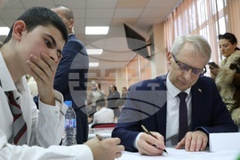 Варна - Математическа гимназия „Д-р Петър Берон“ - Николай Денков - посещение