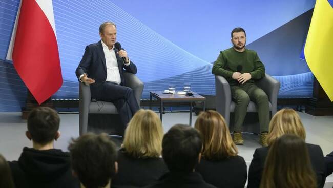 ПАП: Полша и Украйна ще търсят съвместно финансиране за военни действия, заяви Туск в Киев