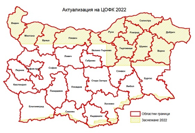 Започна ново самолетно заснемане на част от територията на страната за нуждите на Системата за идентификация на земеделските парцели