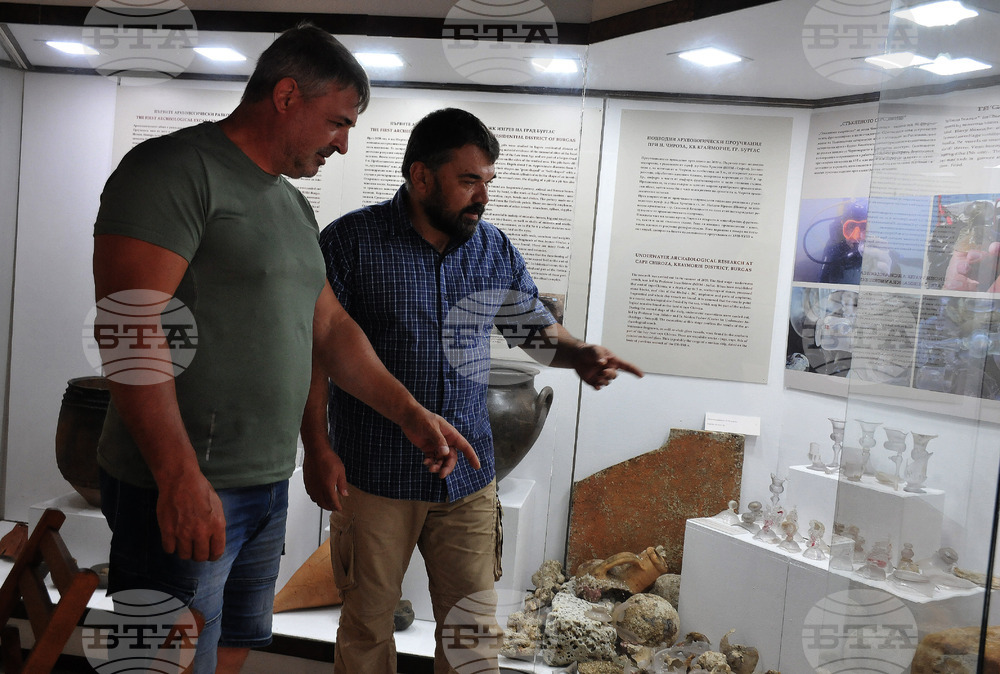 В Бургас показаха експонати, открити при разкопки на нос Чироза