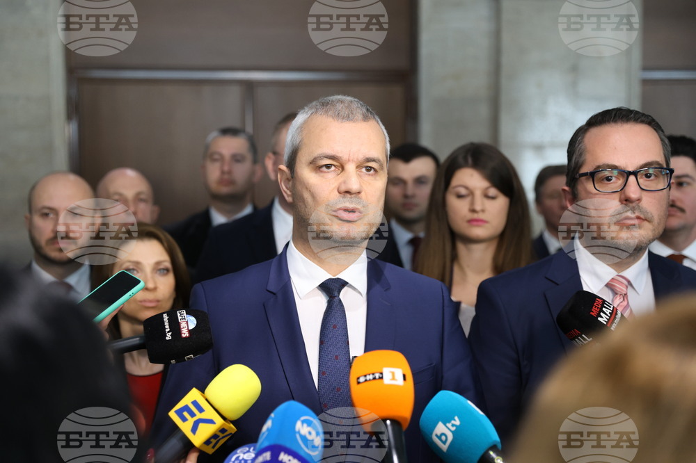 Парламент - Костадин Костадинов - брифинг