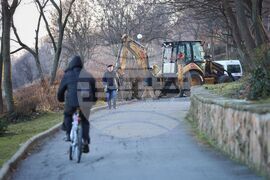 Бургас - Морска градина - укрепване на подпорни стени