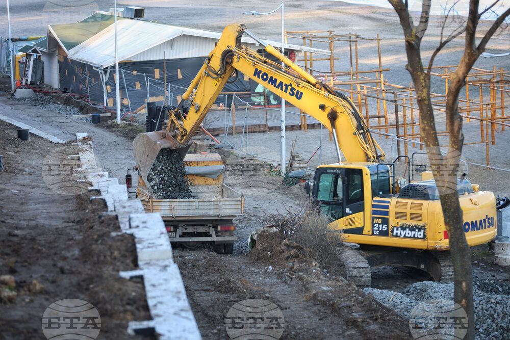 Бургас - Морска градина - укрепване на подпорни стени