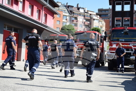 Благоевград - пожарникари - модул - заминаване