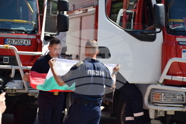 Благоевград - пожарникари - модул - заминаване