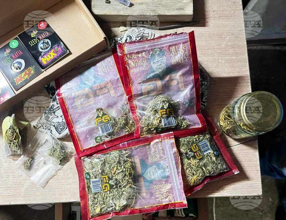 Криминалисти от Шумен иззеха около 70 грама марихуана и пликчета със семена от частен имот, обитаван от 34-годишен мъж