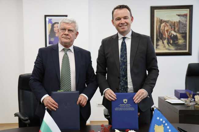 България и Косово подписаха Меморандум за разбирателство в земеделието, целящ насърчаване на търговията и обмен на опит