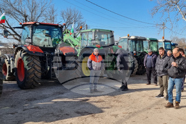 Село Подкрепа - зърнопроизводители - протест