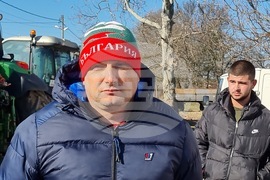 Село Подкрепа - зърнопроизводители - протест