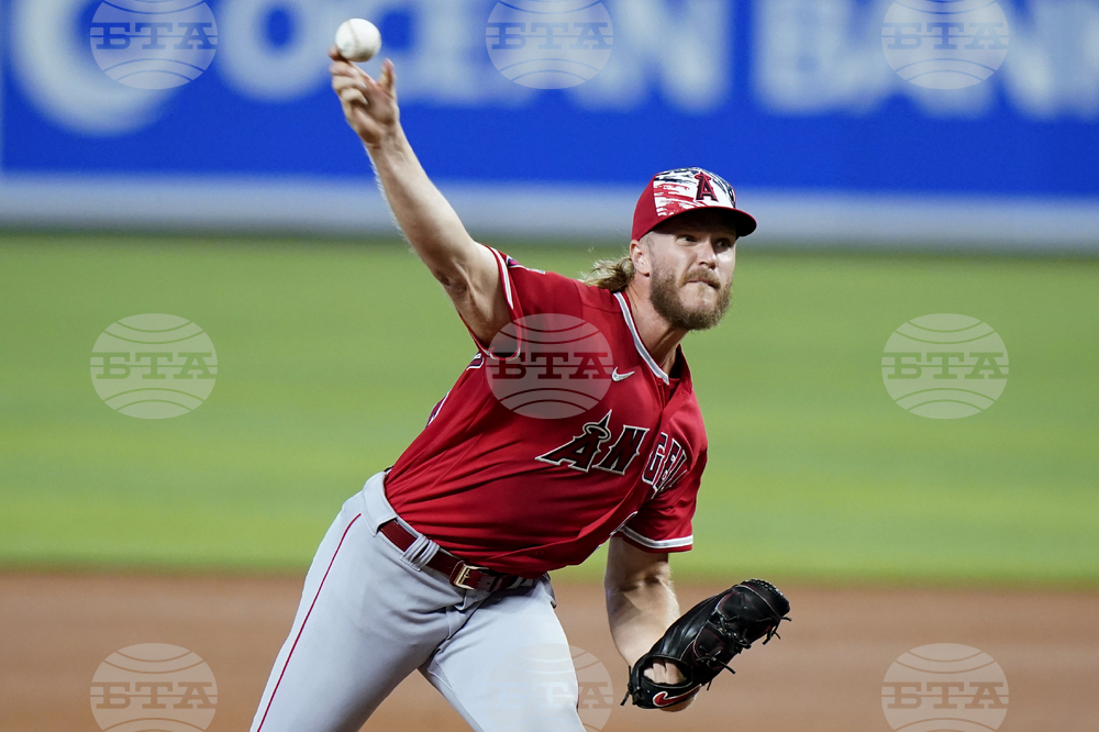 Angels Marlins Baseball