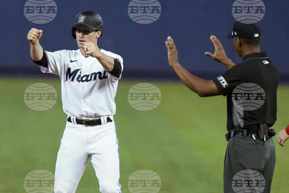 Angels Marlins Baseball
