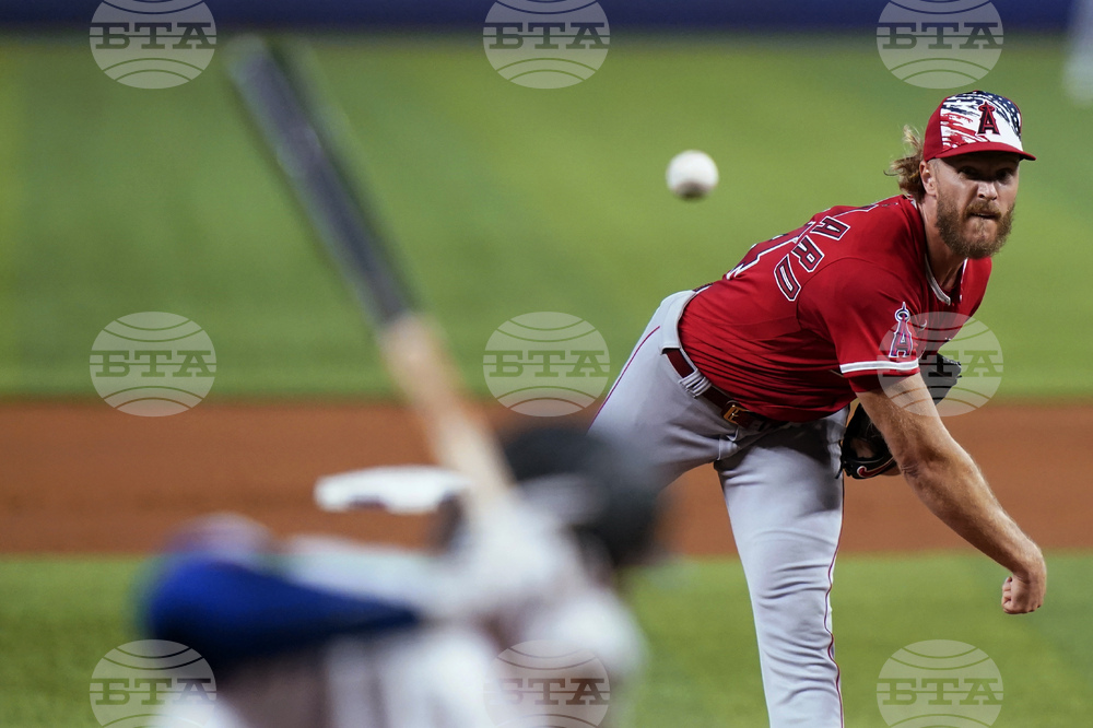 Angels Marlins Baseball